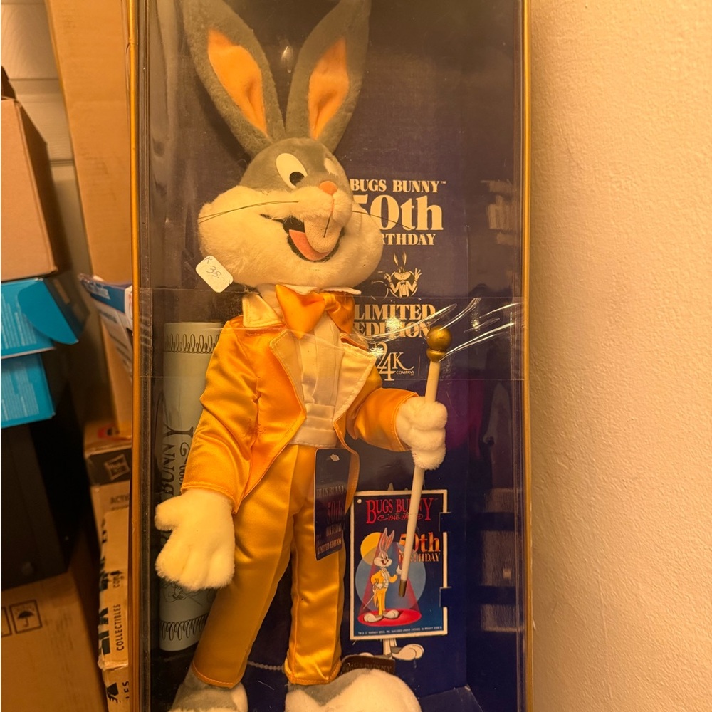 Bugs Bunny 50th Birthday Limited Edition Plush in Gold Tuxedo